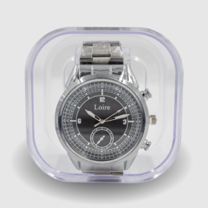 Reloj c. metálica oscuro